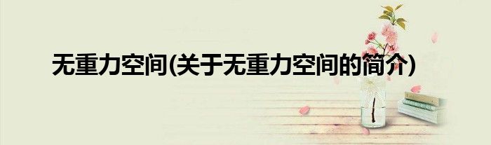 无重力空间(关于无重力空间的简介)